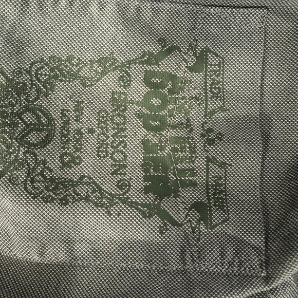 Artful Dodger green oxford shirt with rollup sleeves Large - Picture 11 of 12